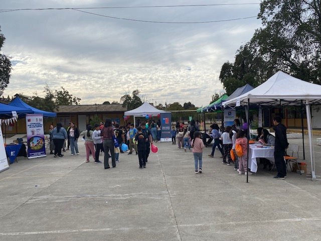 Feria de convivencia y seguridad 2024, en la escuela de Choapinos.