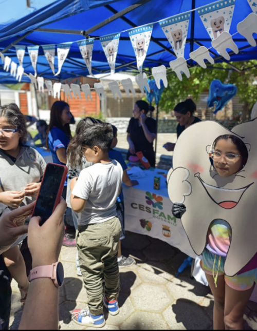 Feria de salud sector Naranja de Cesfam Rosario.