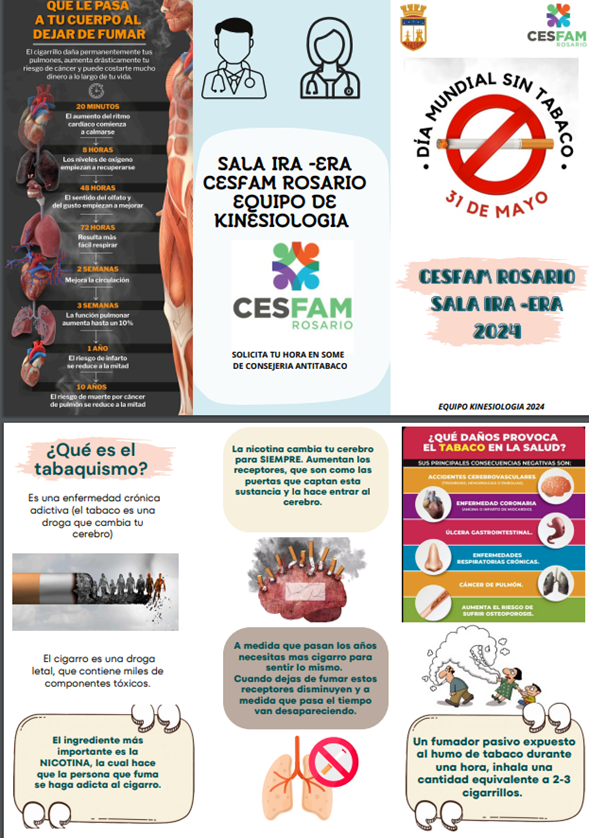 Día Mundial sin Tabaco, En CESFAM Rosario.