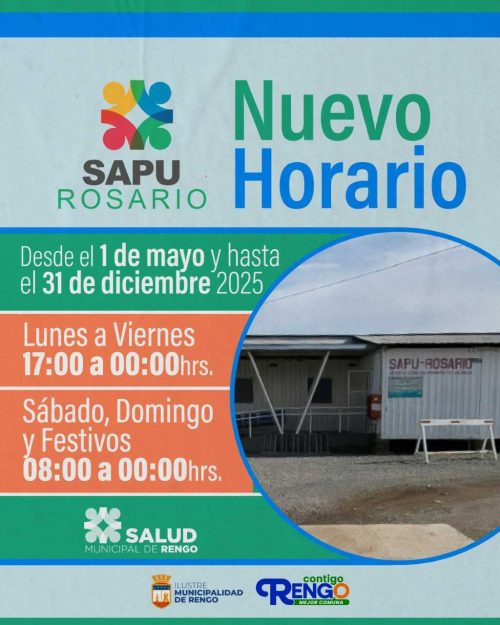 NUEVO HORARIO DE SAPU ROSARIO.