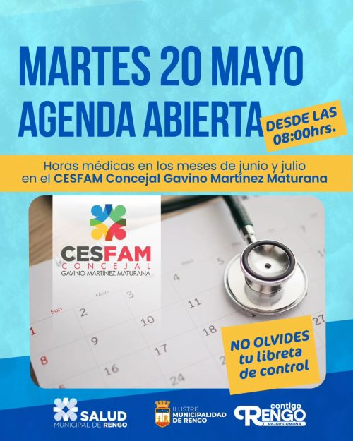 Apertura de Agenda en el CESFAM Concejal Gavino Martínez Maturana.
