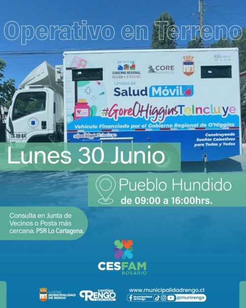 Operativo de Salud en Terreno, en Sector de Pueblo Hundido.