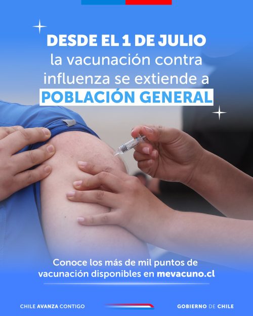 La Vacunación Contra la Influenza se Extiende a Toda la Población.