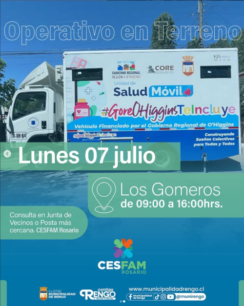 Operativo de Salud, en Los Gomeros.