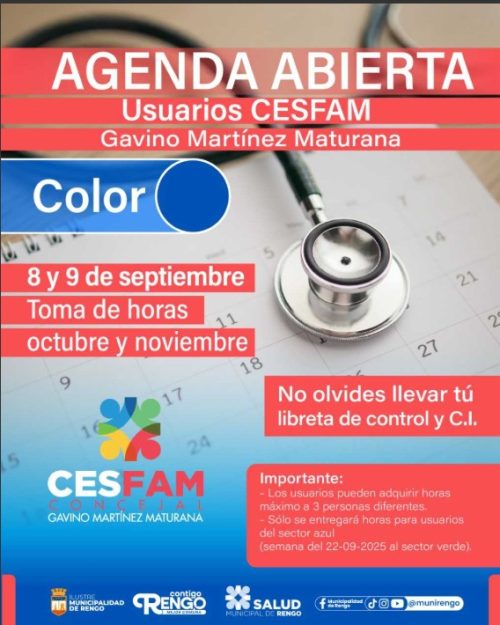Apertura de Agenda en CESFAM Concejal Gavino Martínez Maturana.