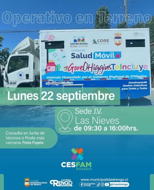 Operativo de Salud en Terreno, en Sector Las Nieves.