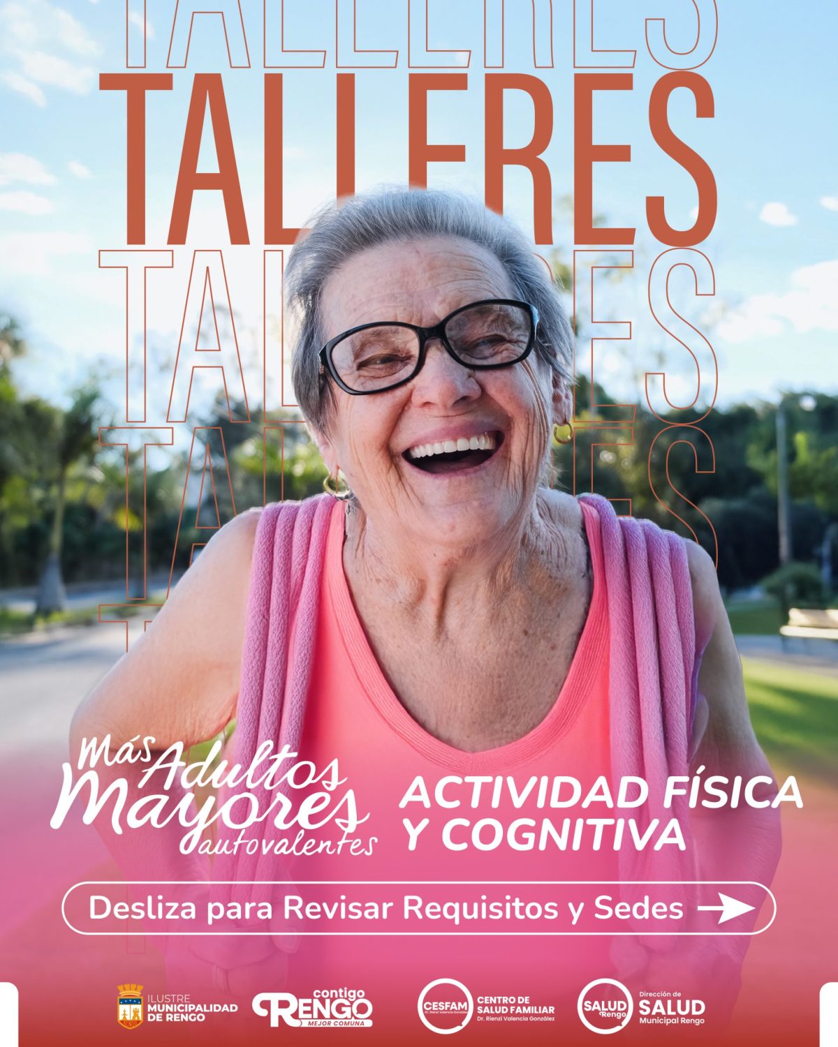 Talleres de Actividad Física y Cognitiva, Para Adultos Mayores Autovalentes.