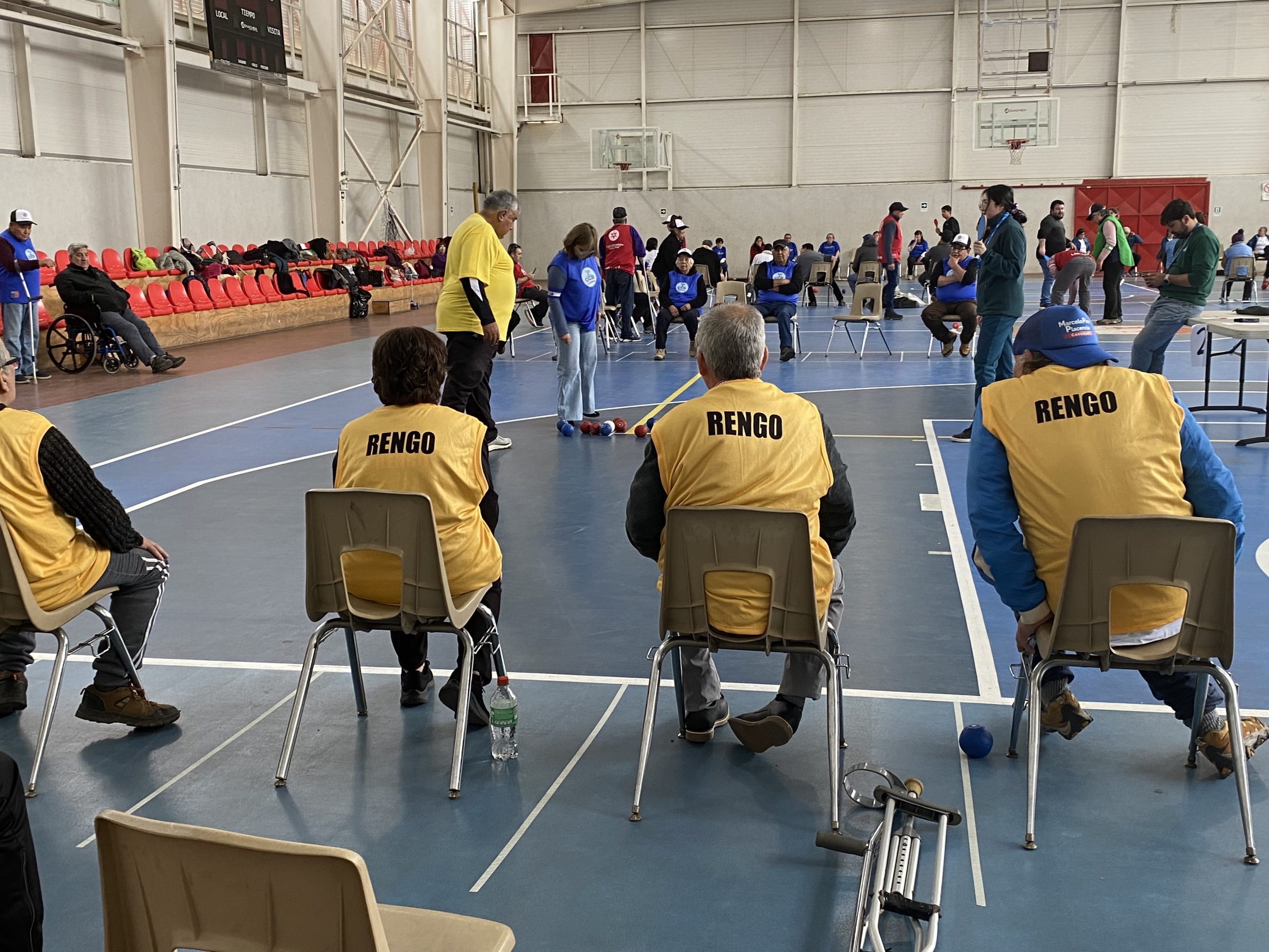 Campeonato De Bochas En El Polideportivo De Rengo.