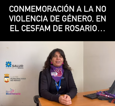 Conmemoración Del Día De La No Violencia de Género en CESFAM Rosario.