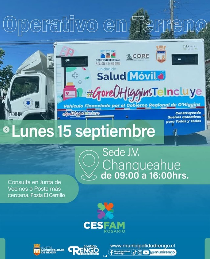 Operativo de Salud en Terreno, Sector Chanqueahue.