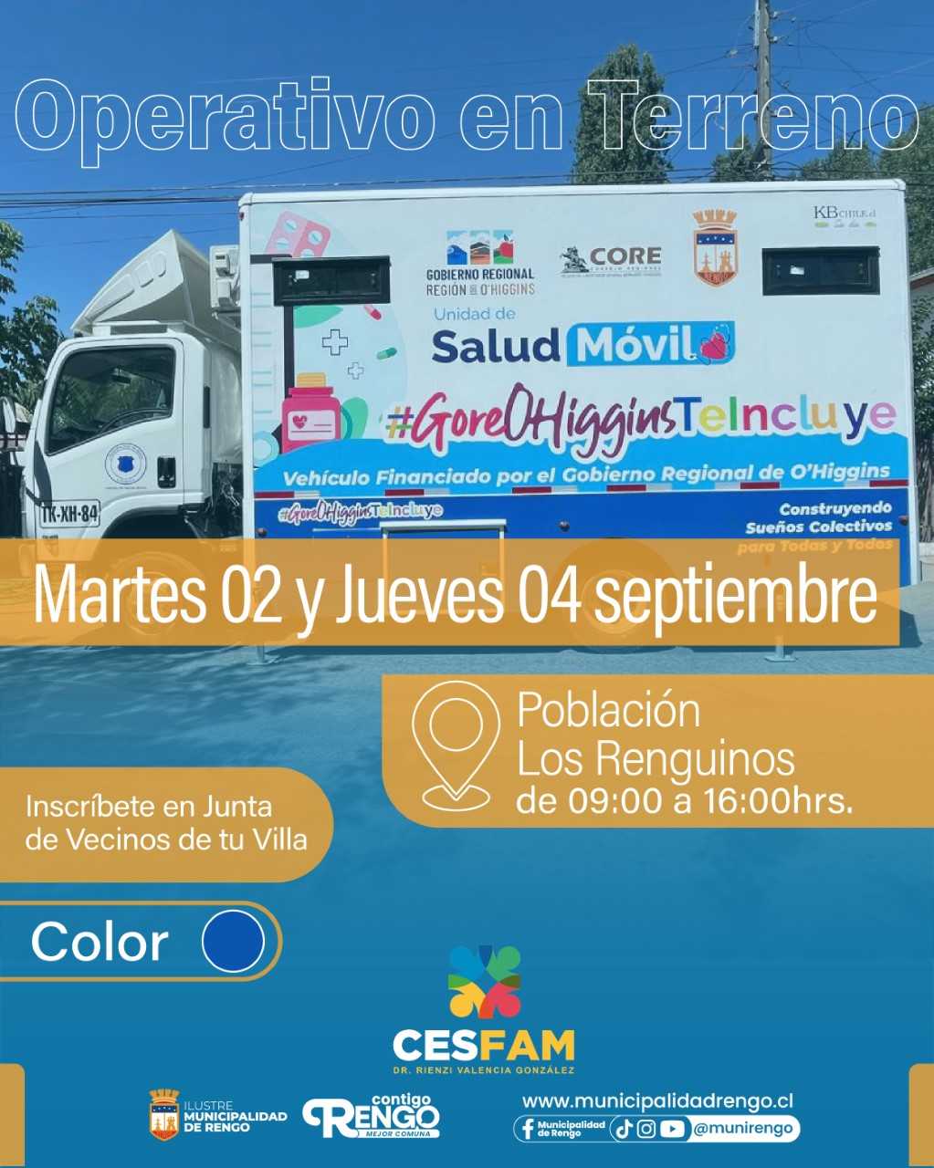 Clínica Móvil En Población Los Renguinos.