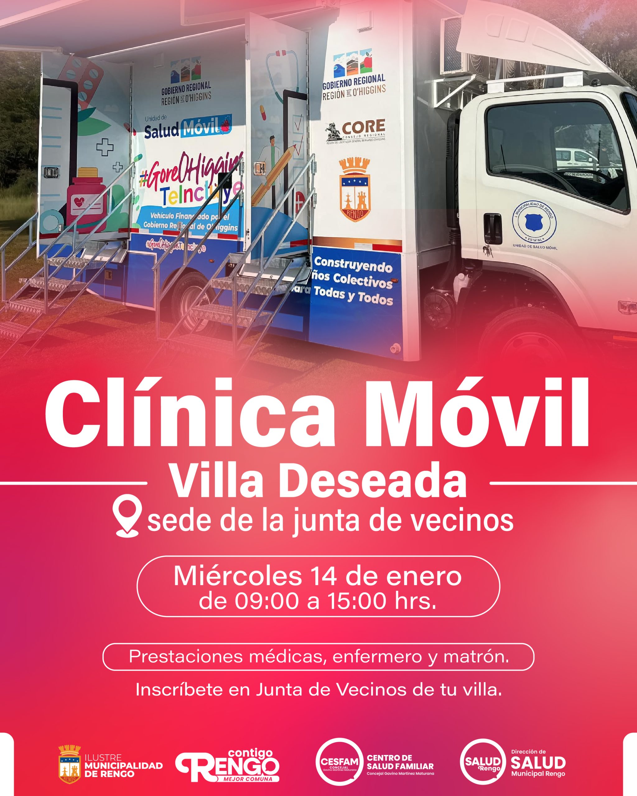 Clínica Móvil en Villa Deseada.