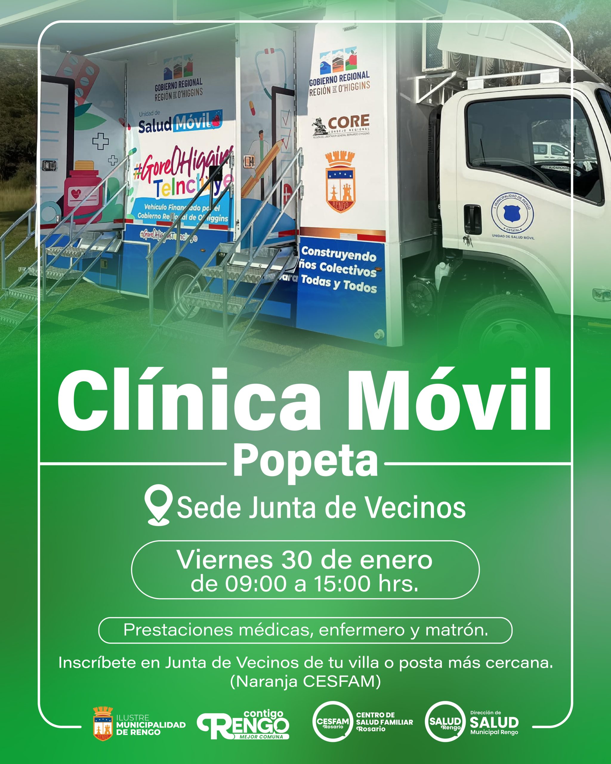 La Clínica Móvil en Popeta.