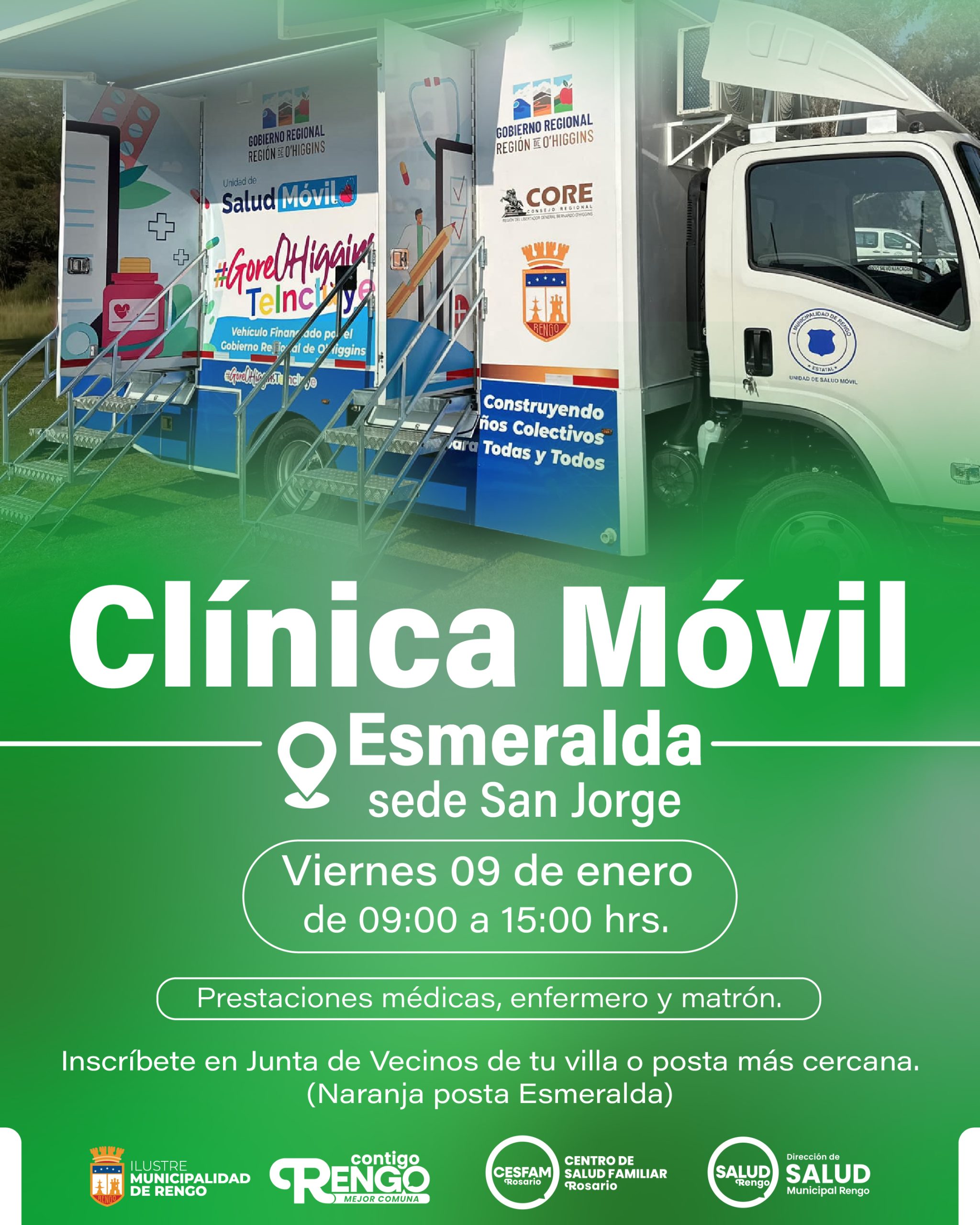 Clínica Móvil en Sector Esmeralda.