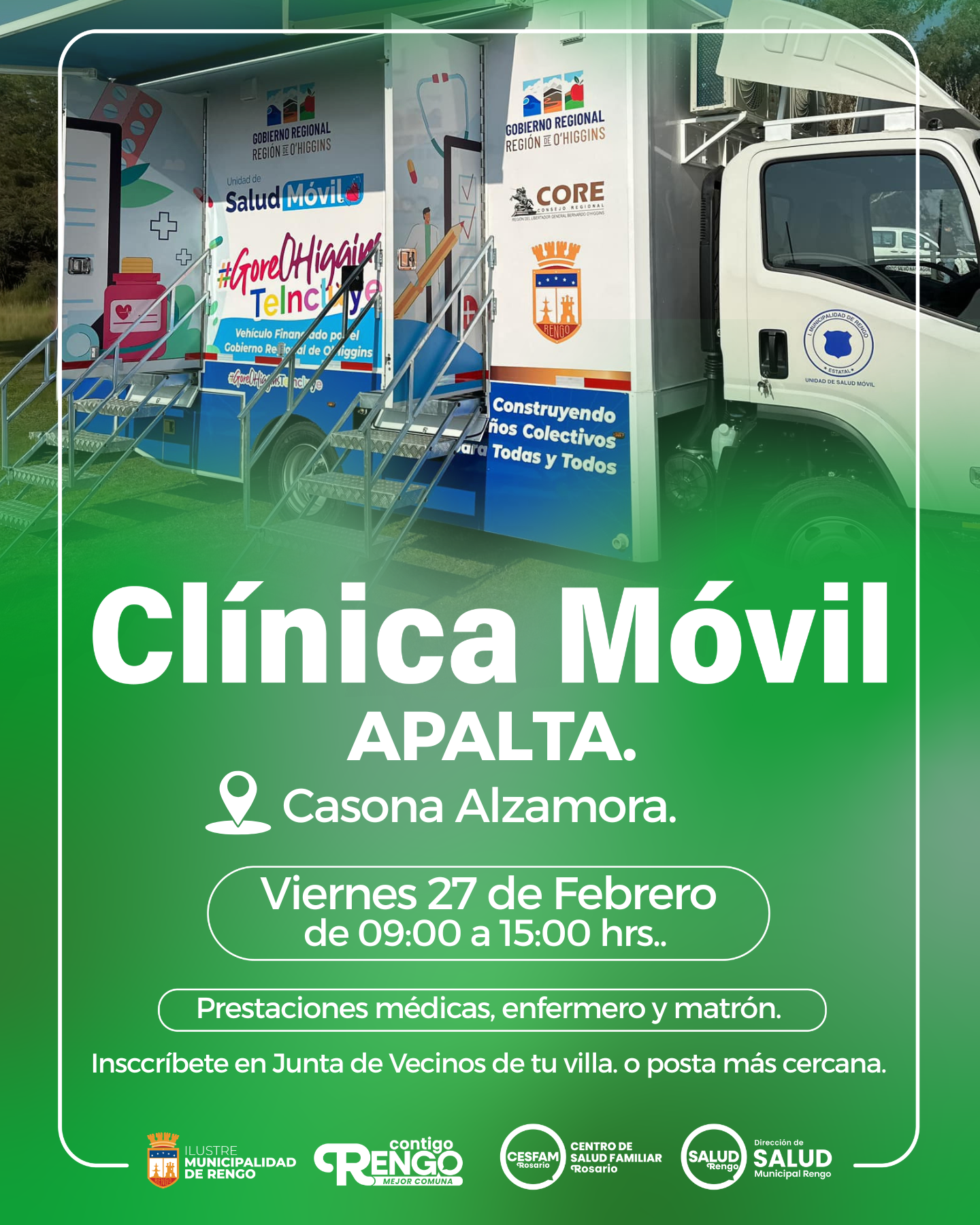 Operativo de Salud en Sector Apalta.