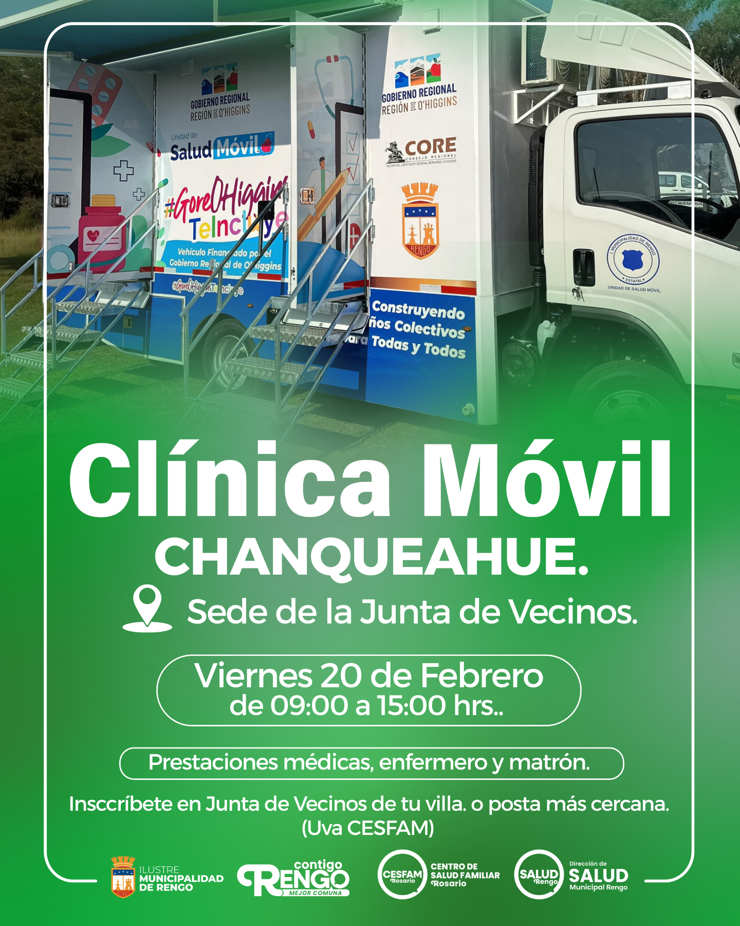 Clínica Móvil en Sector Chanqueahue.