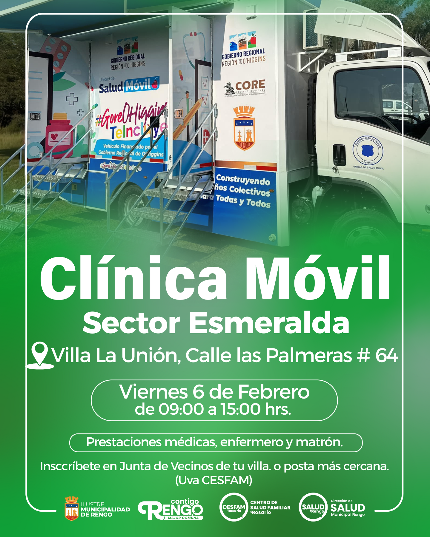 Clínica Móvil en Sector Esmeralda.