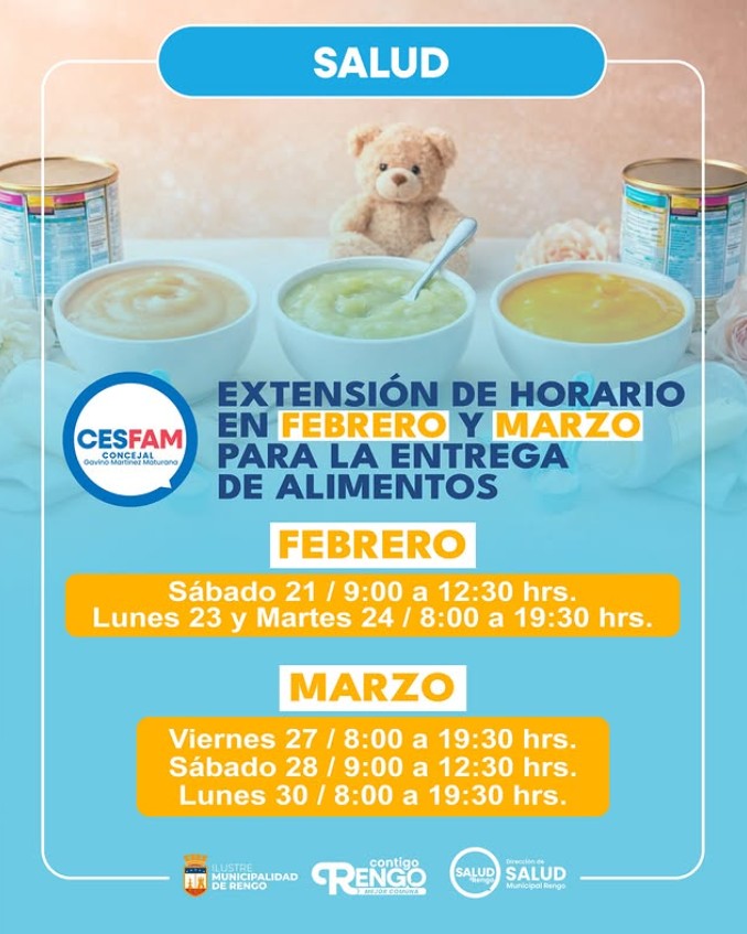 Extensión en la Entrega de Alimentos, CESFAM Concejal Gavino Martínez.