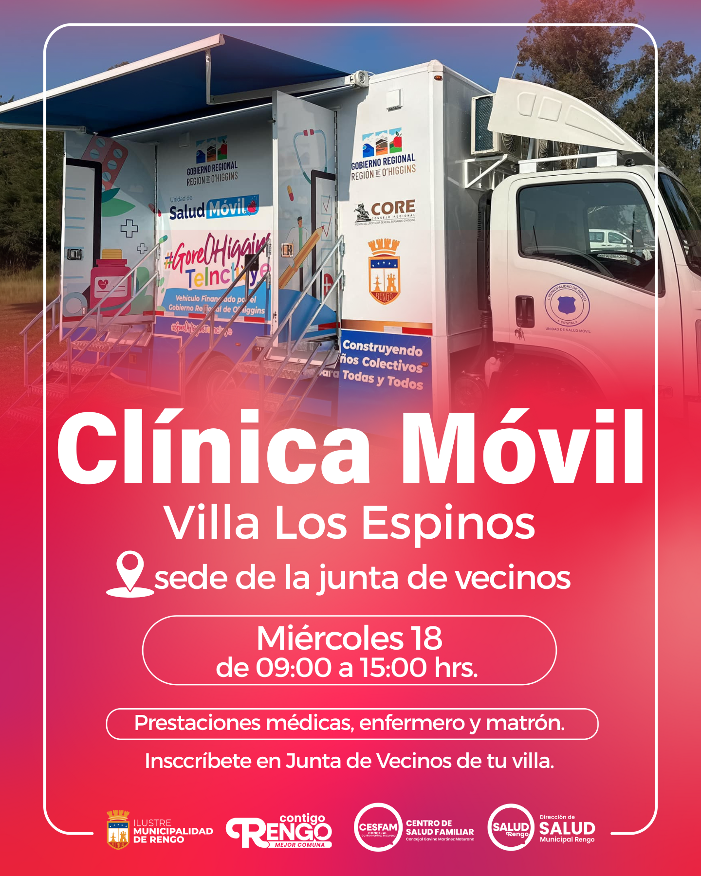 Operativo de Salud en Terreno, Sector Los Espinos.